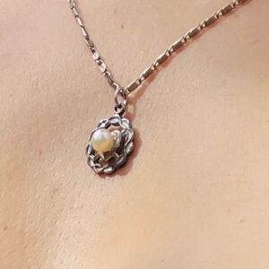 Vintage Sterling Silver and Pearl Necklace